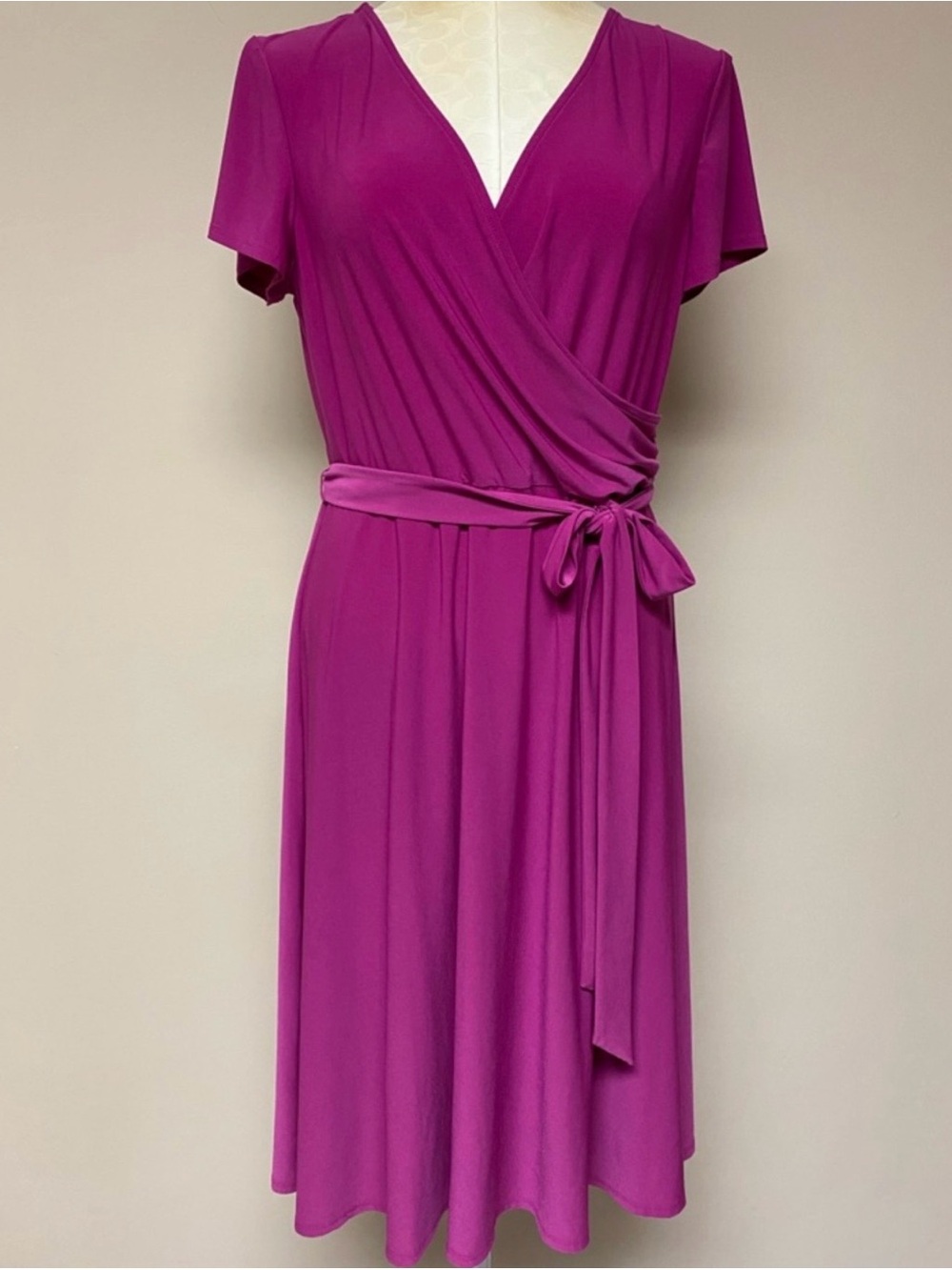 Eliza J Pink Midi Wrap Dress - Picture 5 of 5